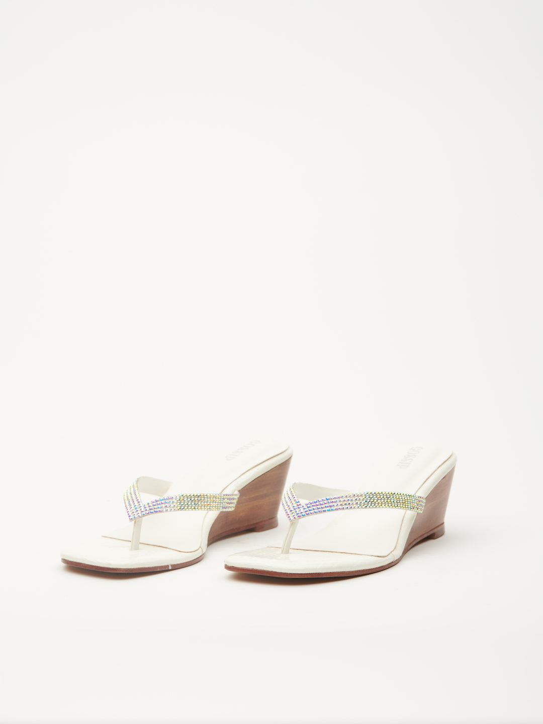 SIGNATURE THONG WEDGES