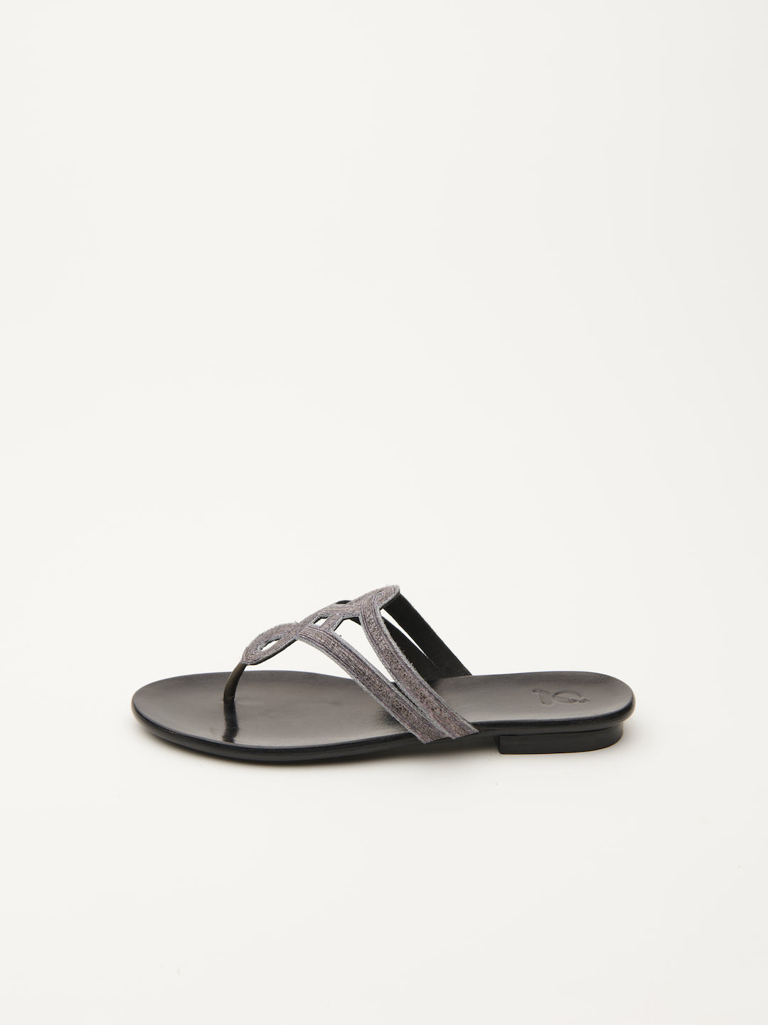 'PITTA' MOTIF EMBROIDERED FLATS