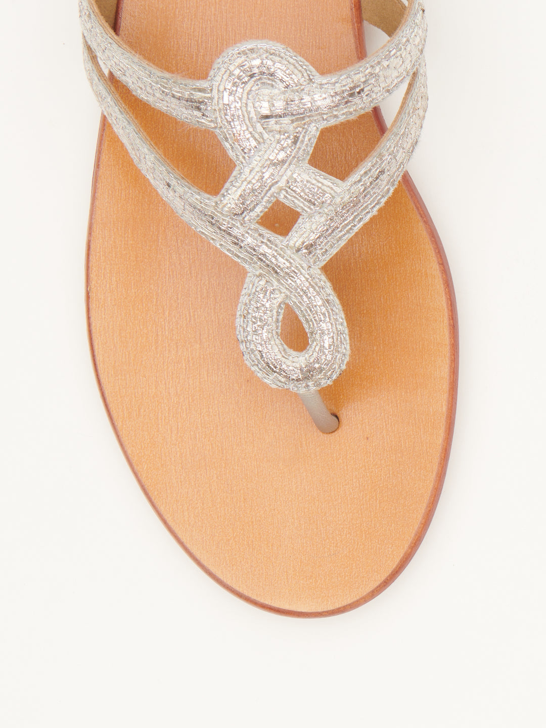 PITTA' MOTIF EMBROIDERED FLATS