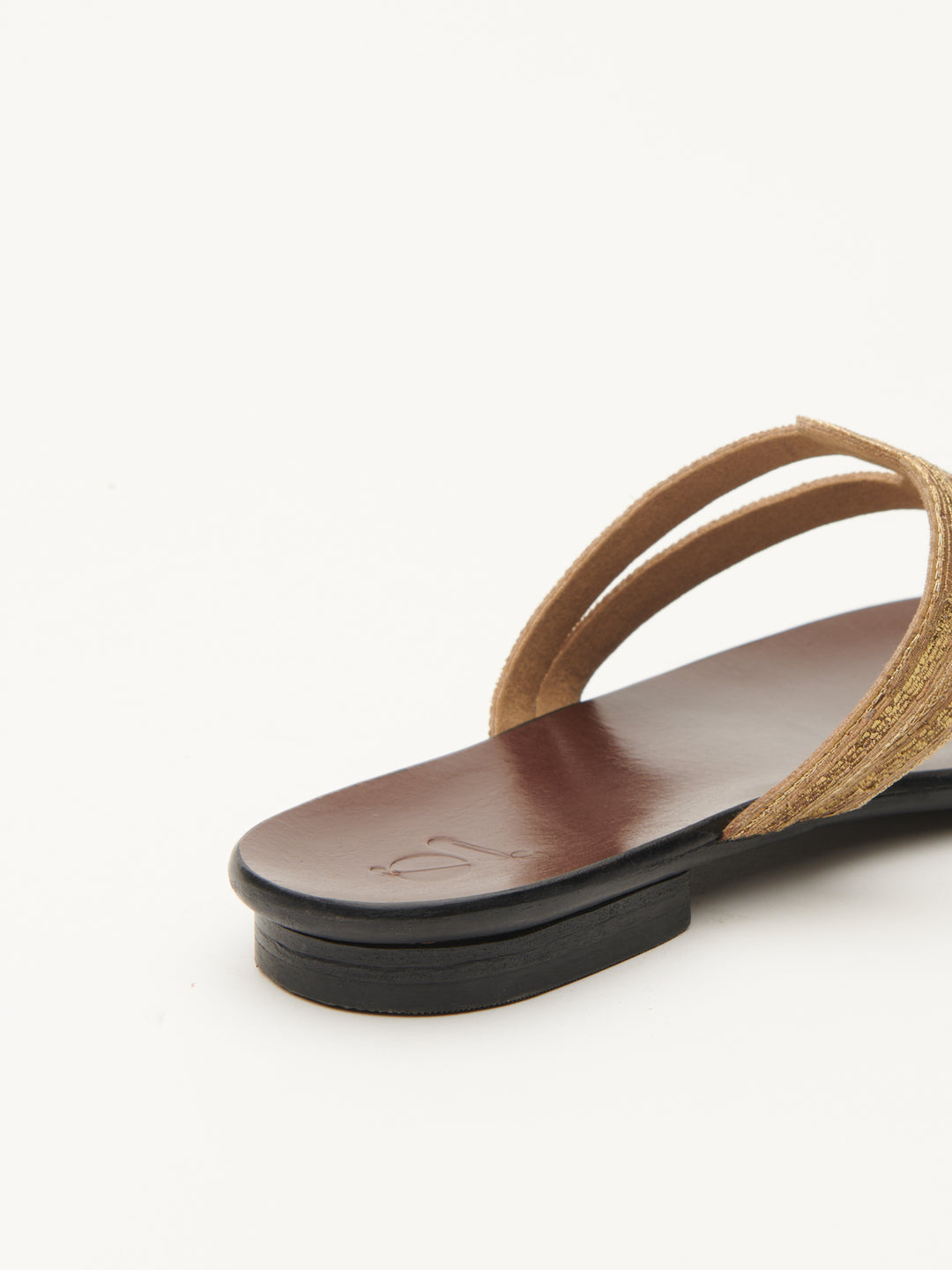 'PITTA' MOTIF EMBROIDERED FLATS