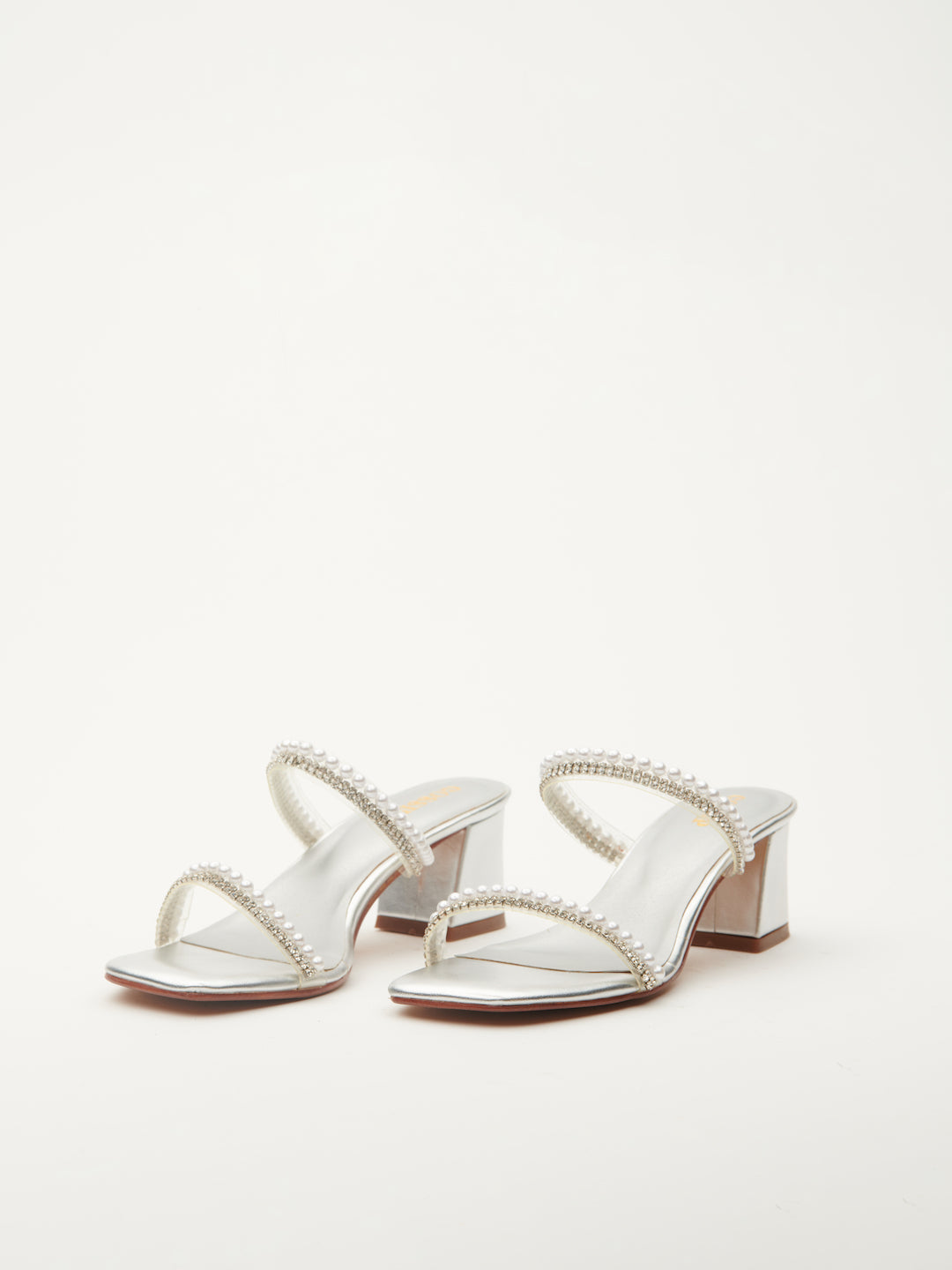 EMBLAZED HAND EMBRIODERED HEELS