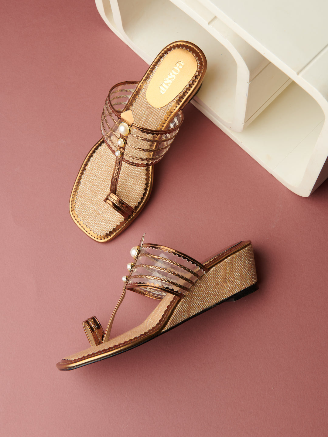 Pearlsuit of Happiness Wedges