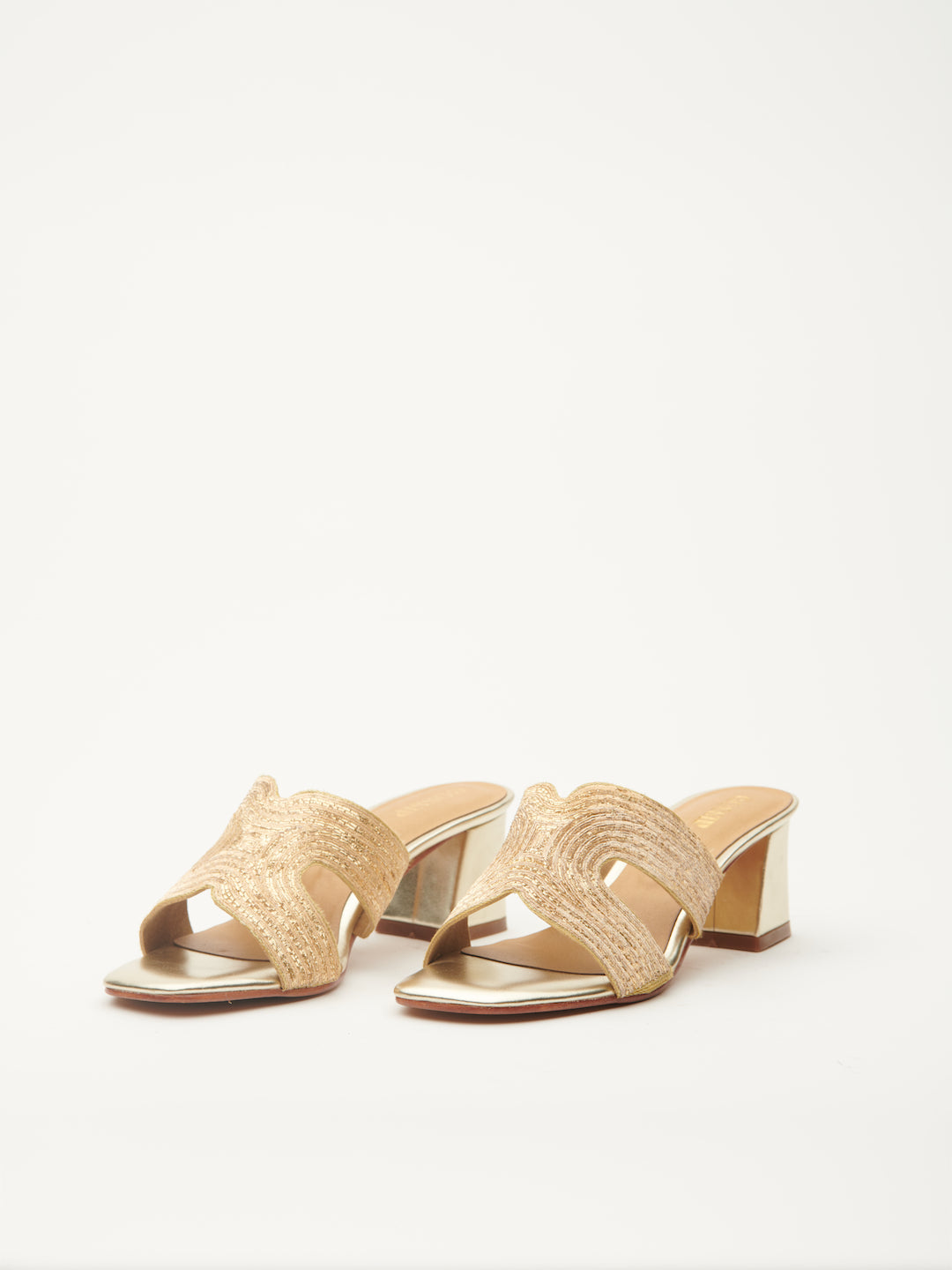 'PITTA' HAND EMBROIDERED HEELS