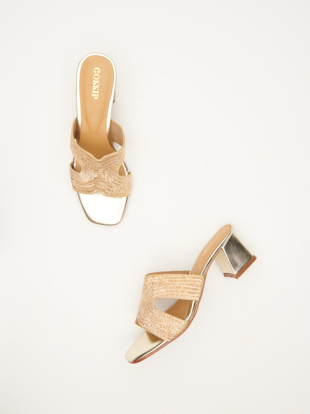 'PITTA' HAND EMBROIDERED HEELS