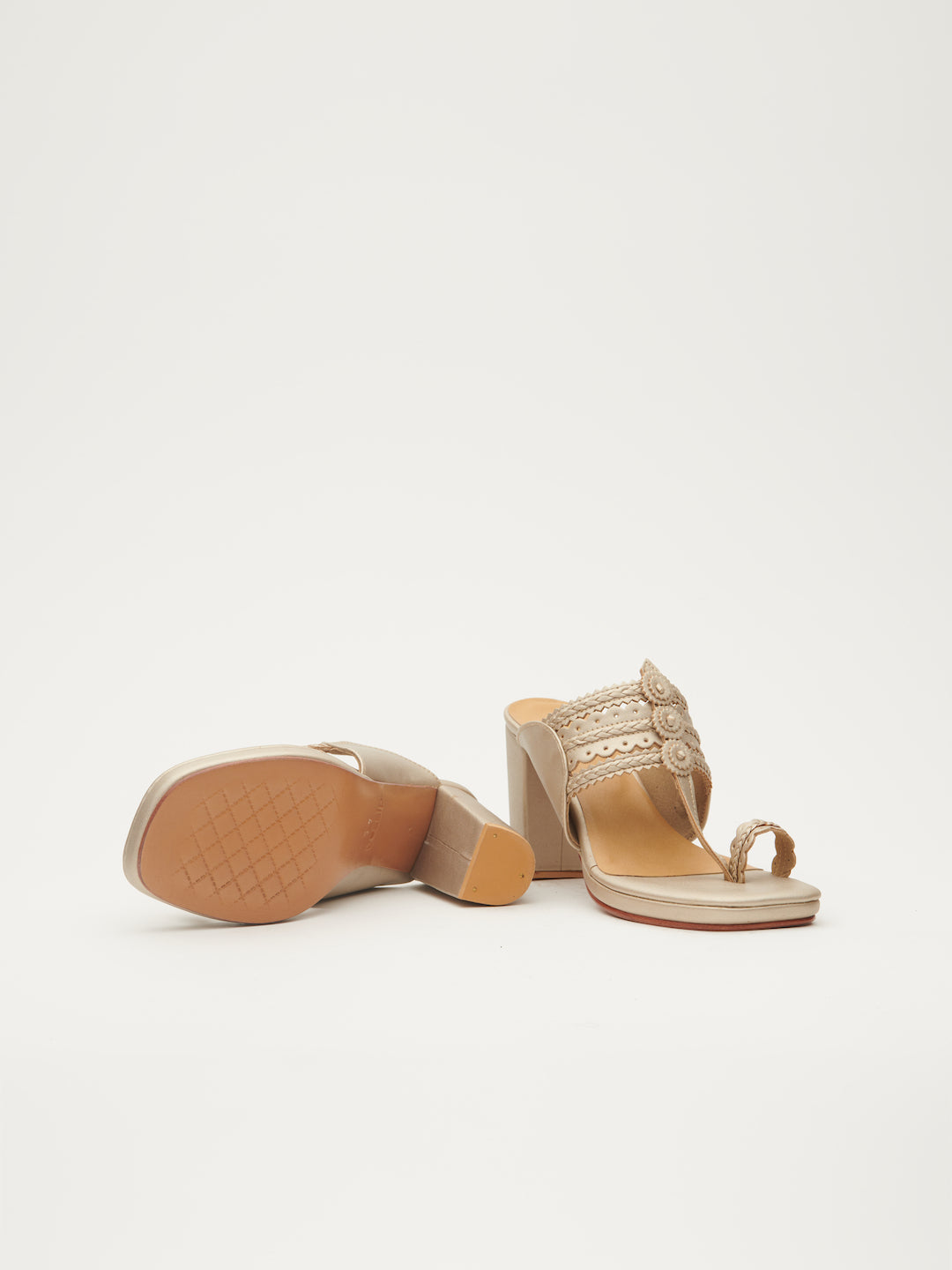 LEVELS KOLHAPURI HEELS