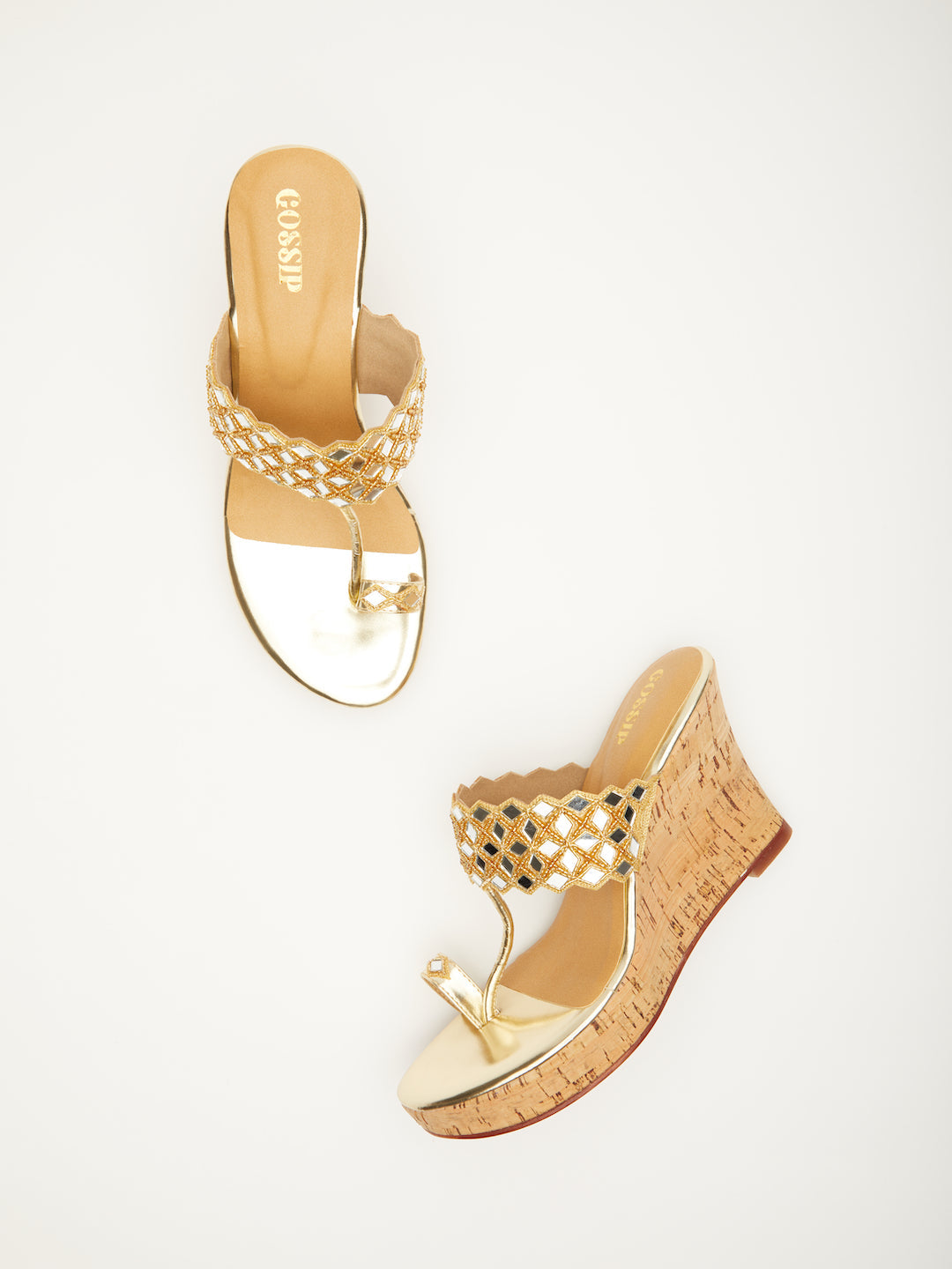 MIRROR WORK FESTIVE PLATFORMS