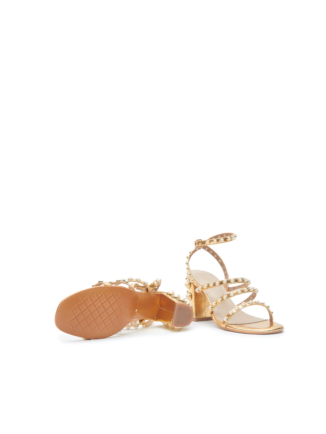 GRAIN PEARL GLADIATOR HEELS