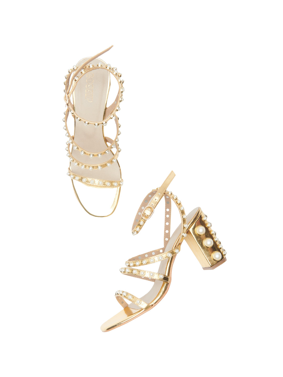 GRAIN PEARL GLADIATOR HEELS