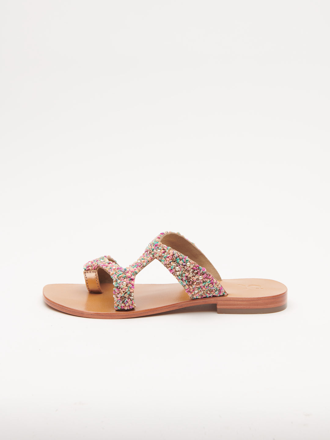 ASYMMETRICAL BEADED THONGS