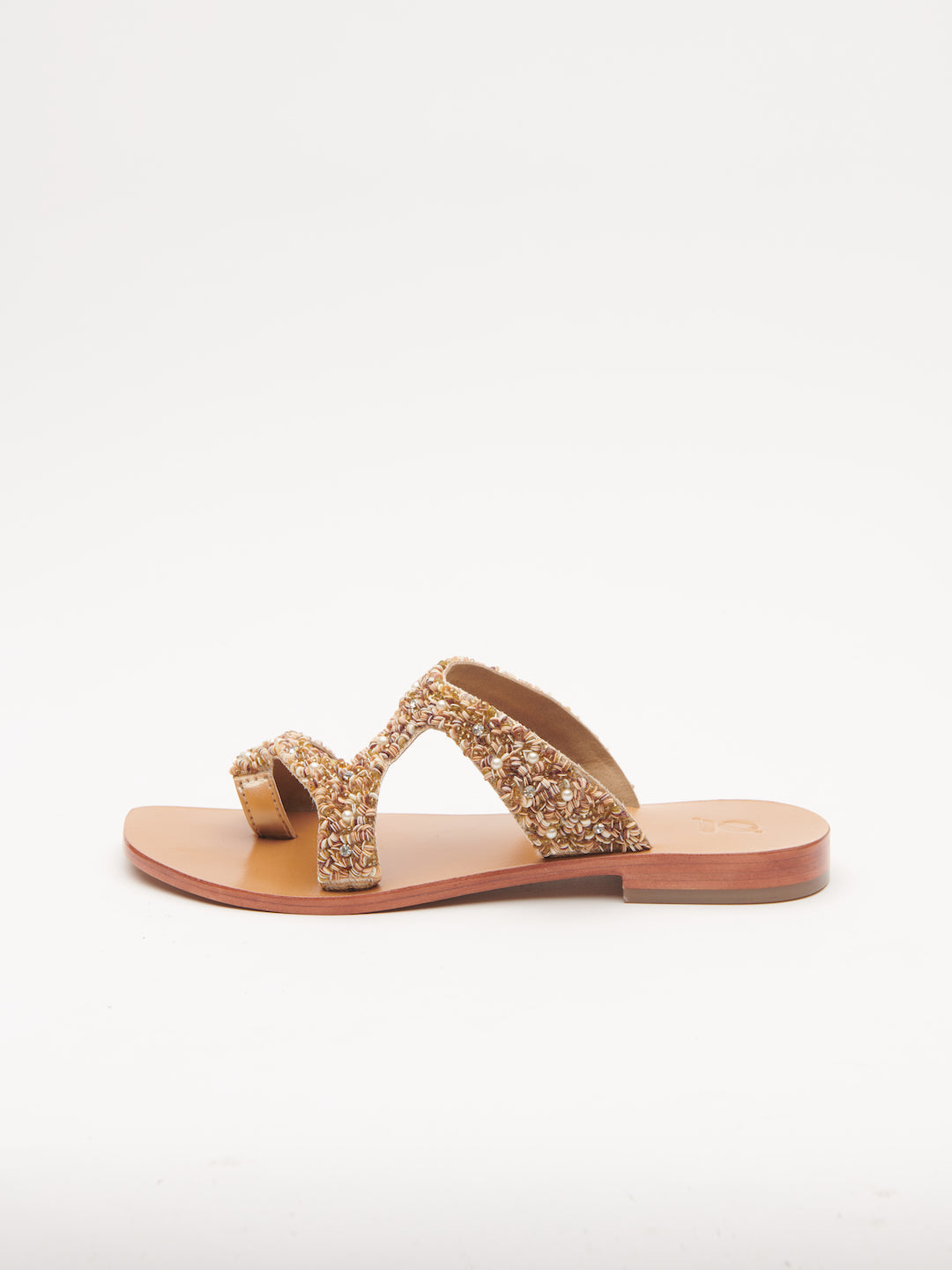 ASYMMETRICAL BEADED THONGS
