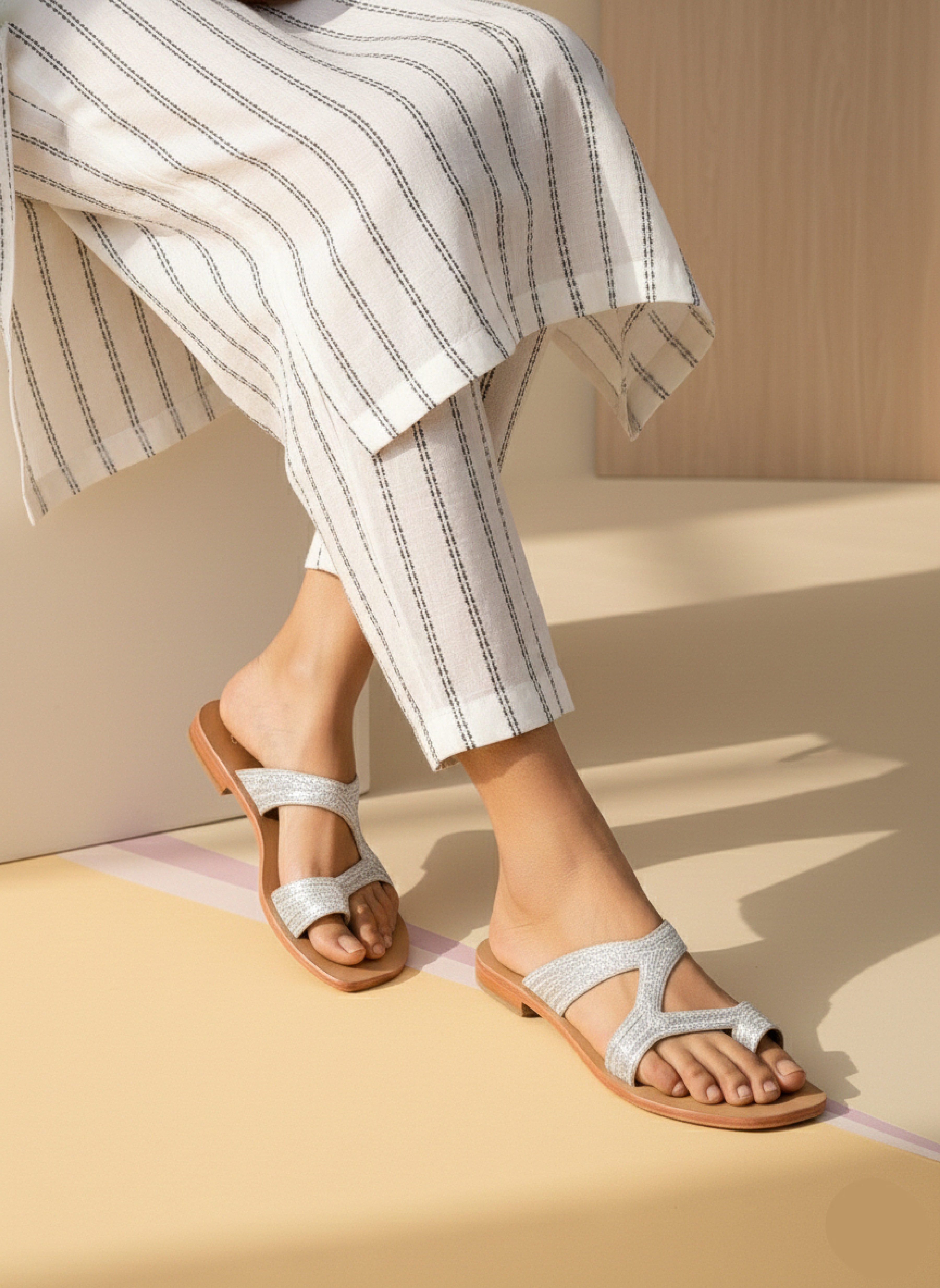 ASYMMETRICAL PITTA THONGS