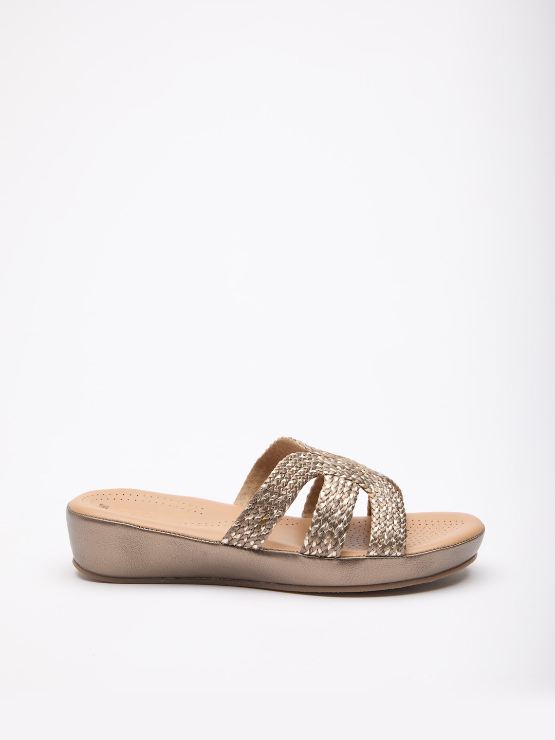 Blush Interlace Slides