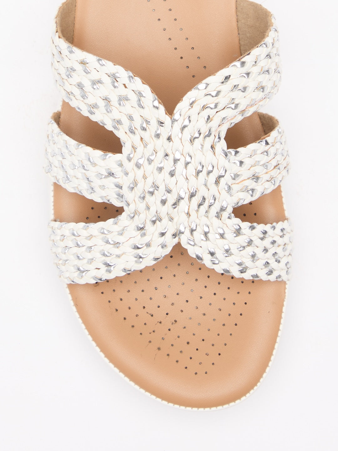 Blush Interlace Slides