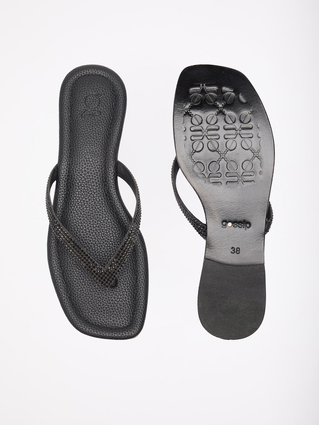 Signature Diamante Thongs