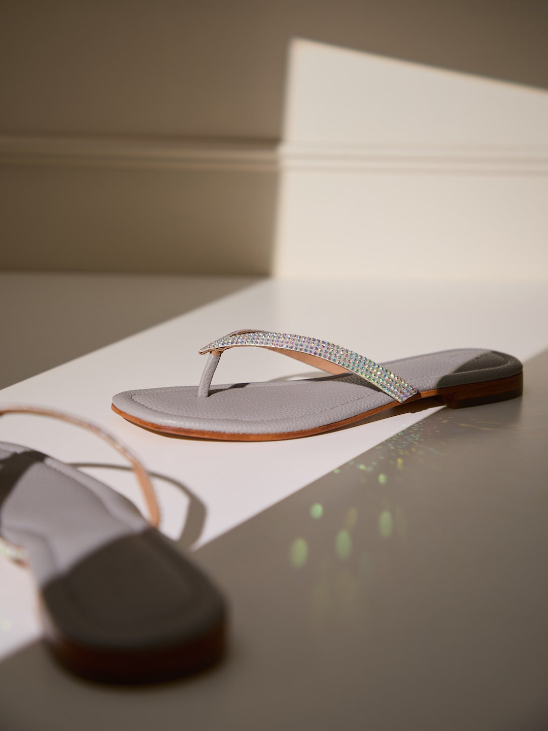 Signature Diamante Thongs