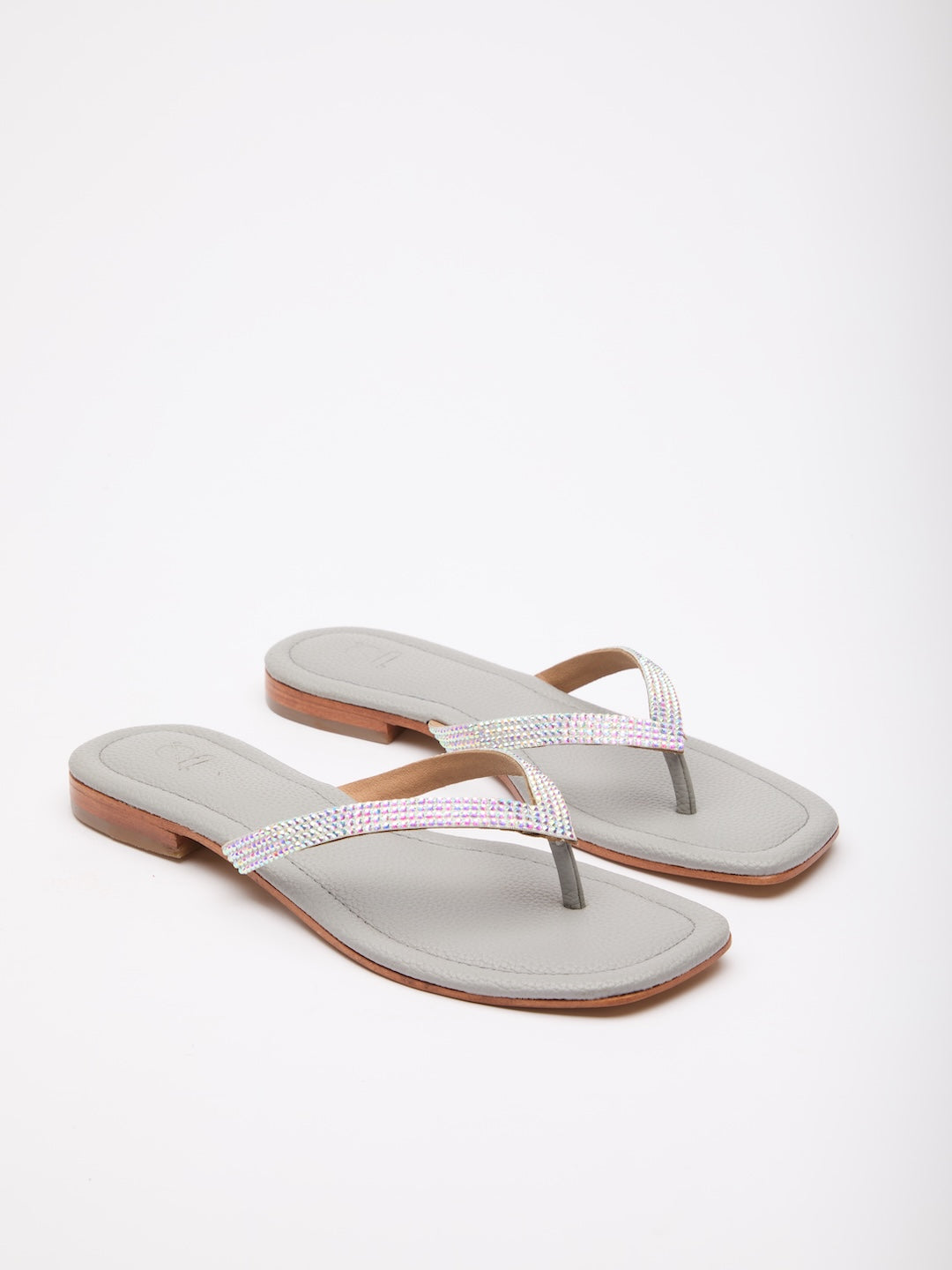 Signature Diamante Thongs