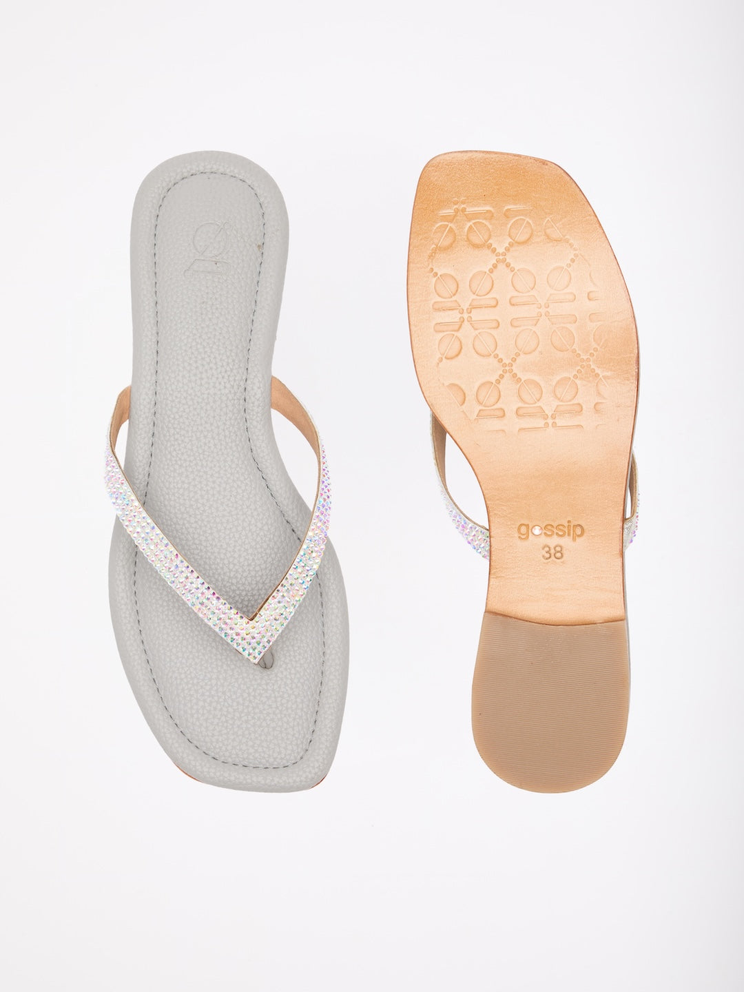 Signature Diamante Thongs