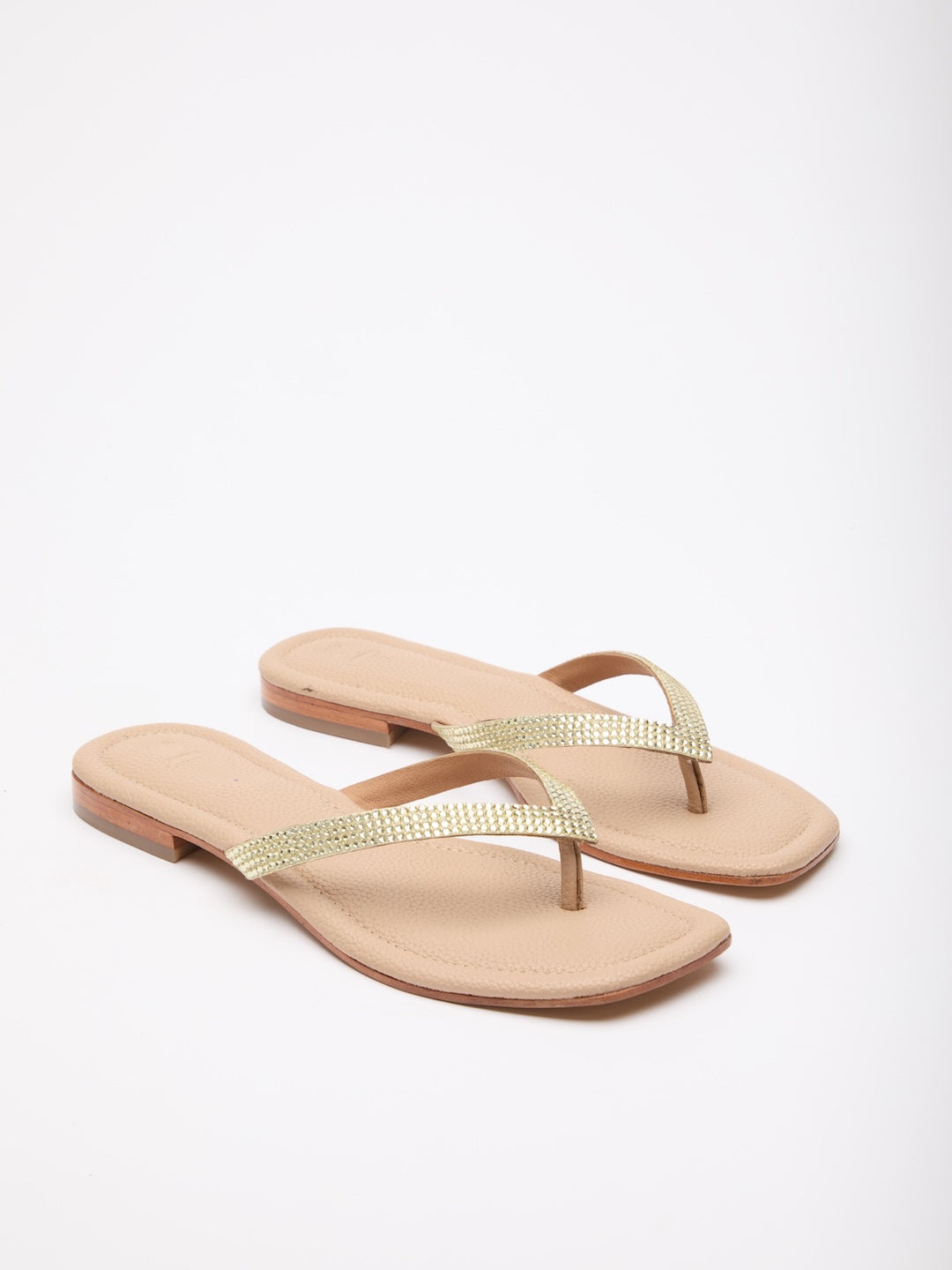 Signature Diamante Thongs