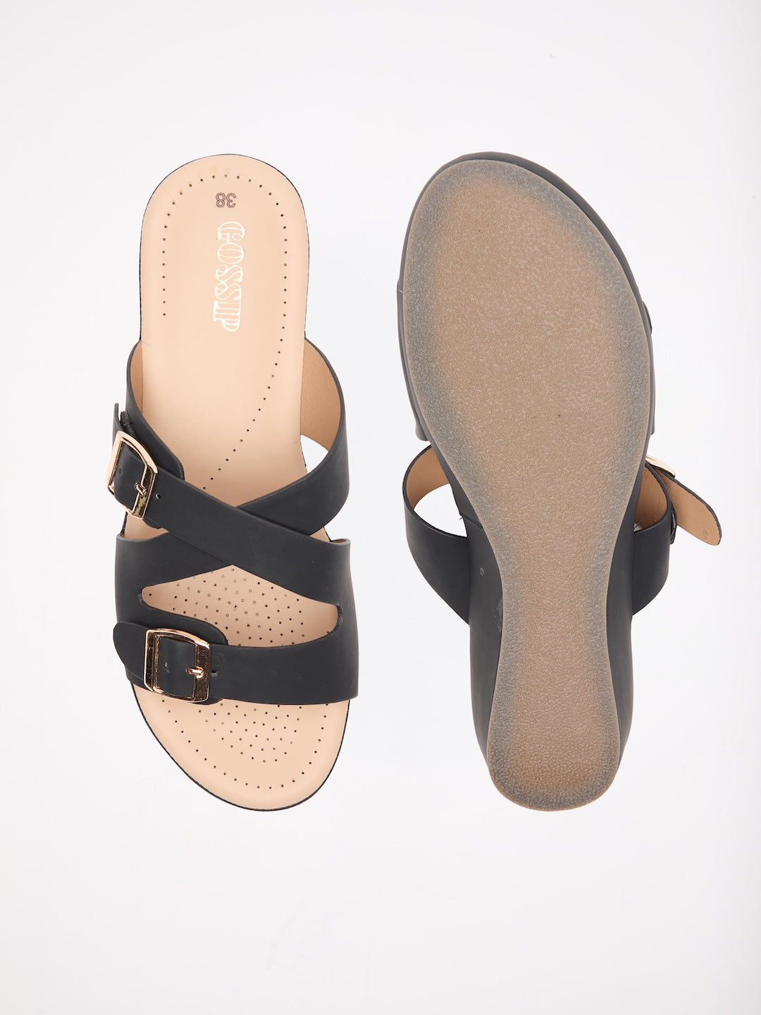 Harlow Buckle Flats