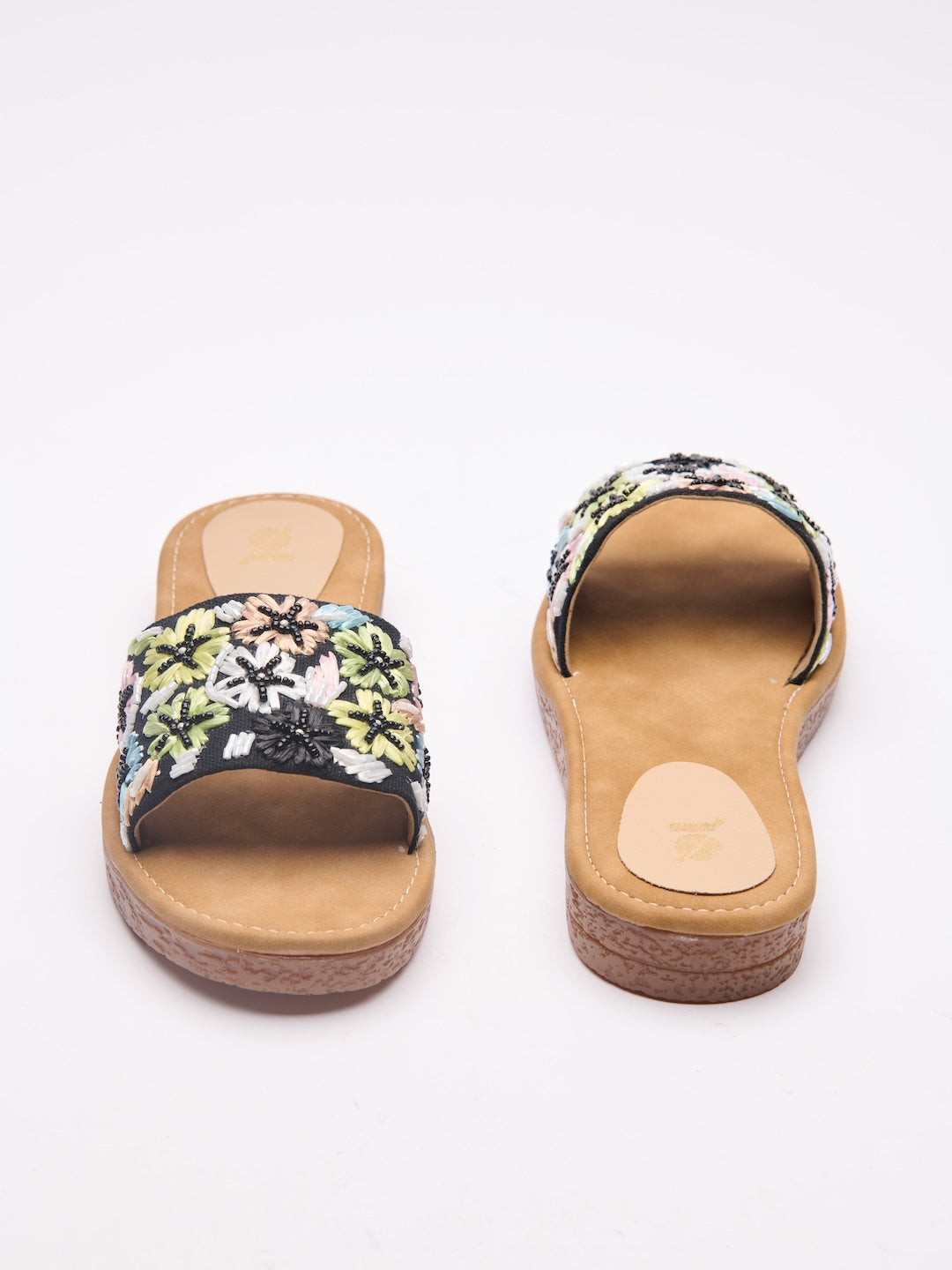 Raffia Bloom Slides