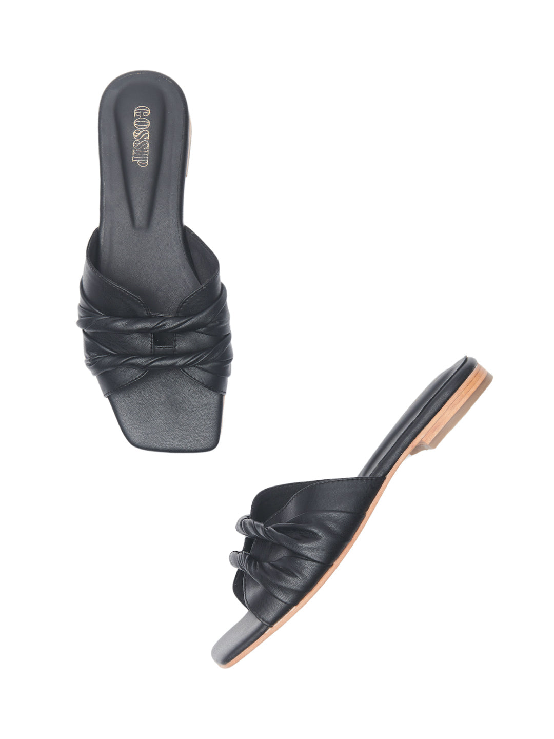 TWIRL SQUARE TOE SLIDES