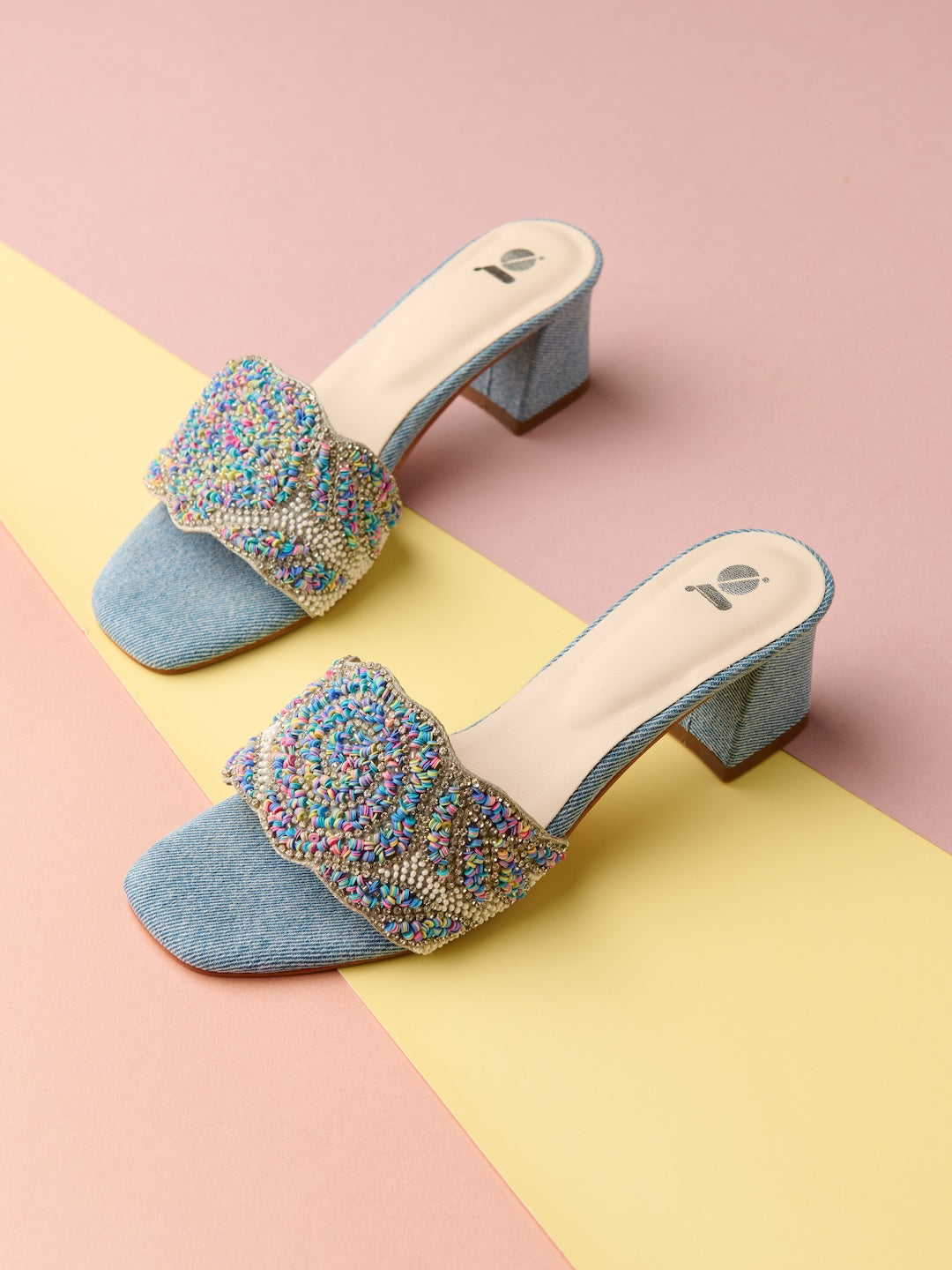 Retro Sequin Heels