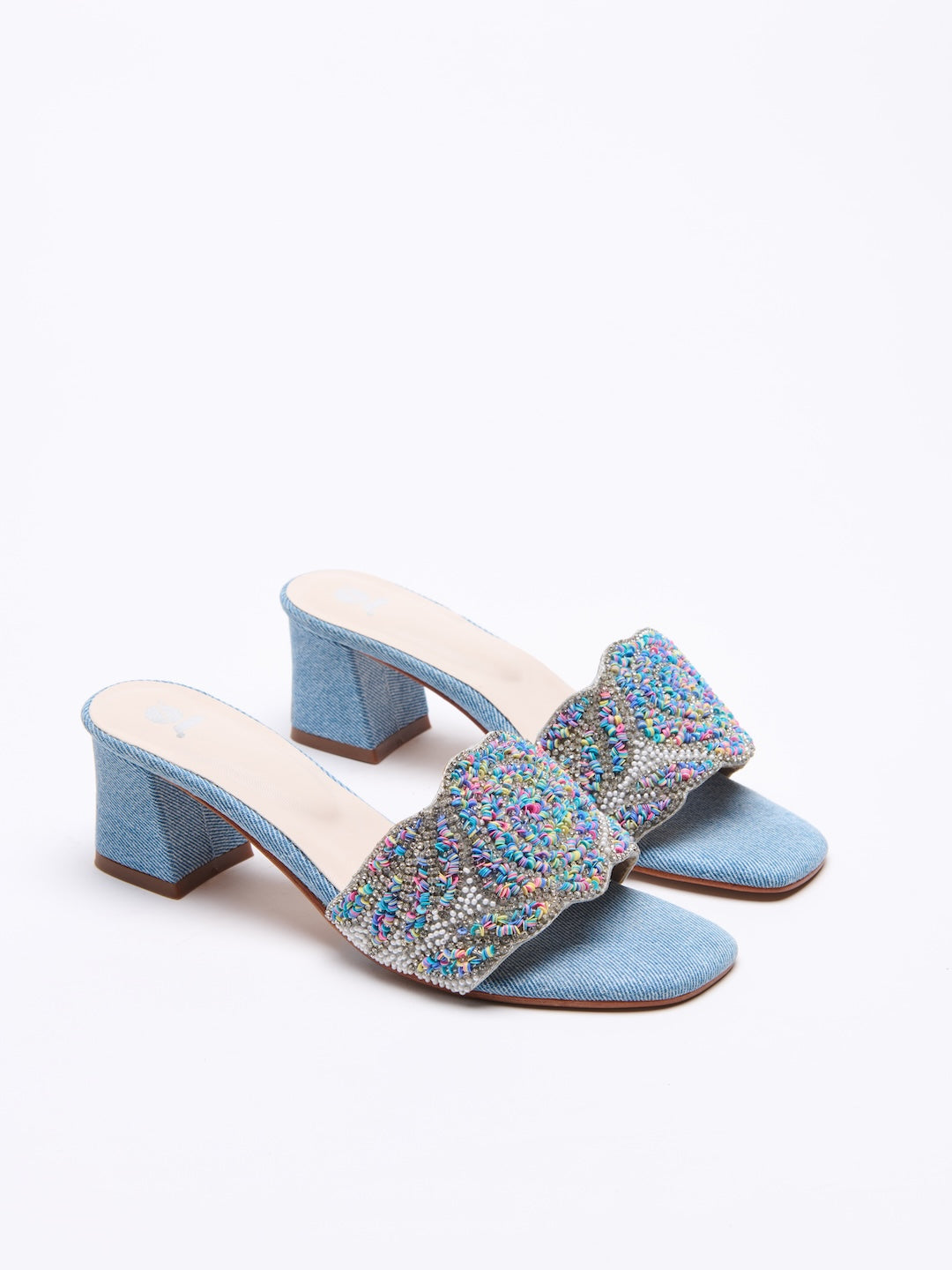 Retro Sequin Heels
