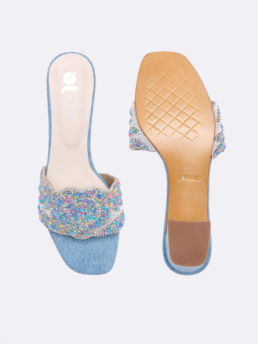 Retro Sequin Heels