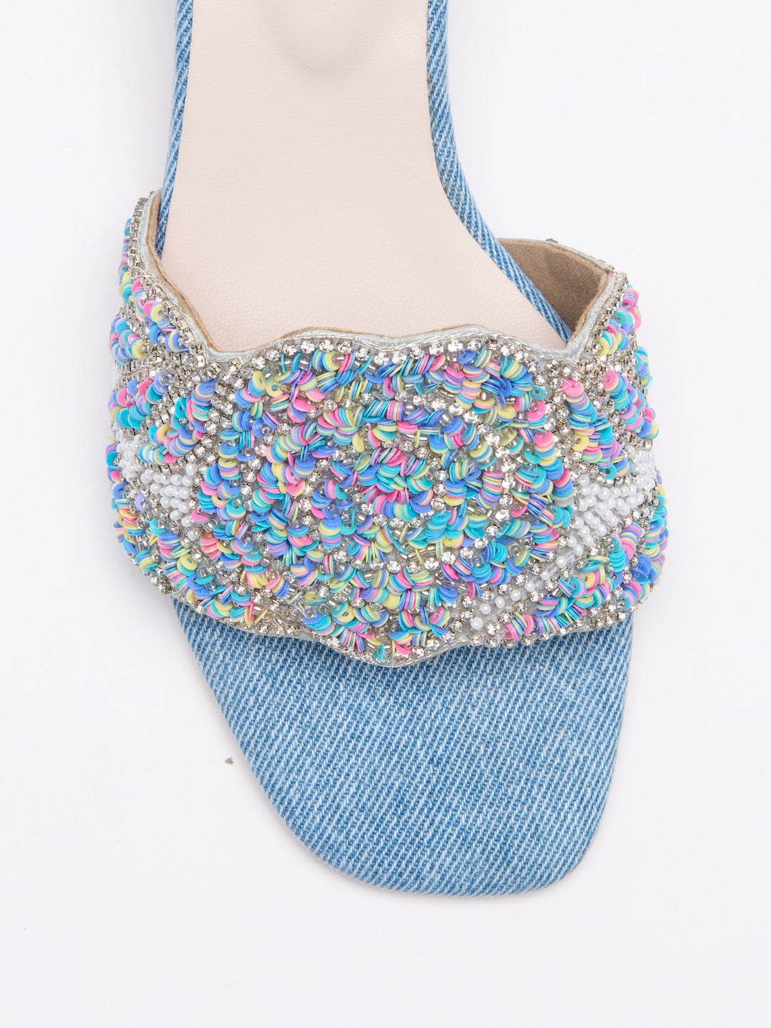 Retro Sequin Heels