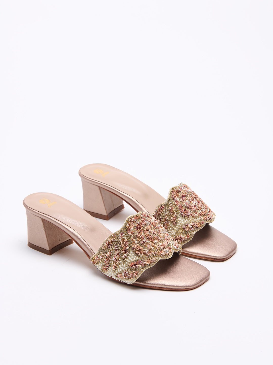 Retro Sequin Heels