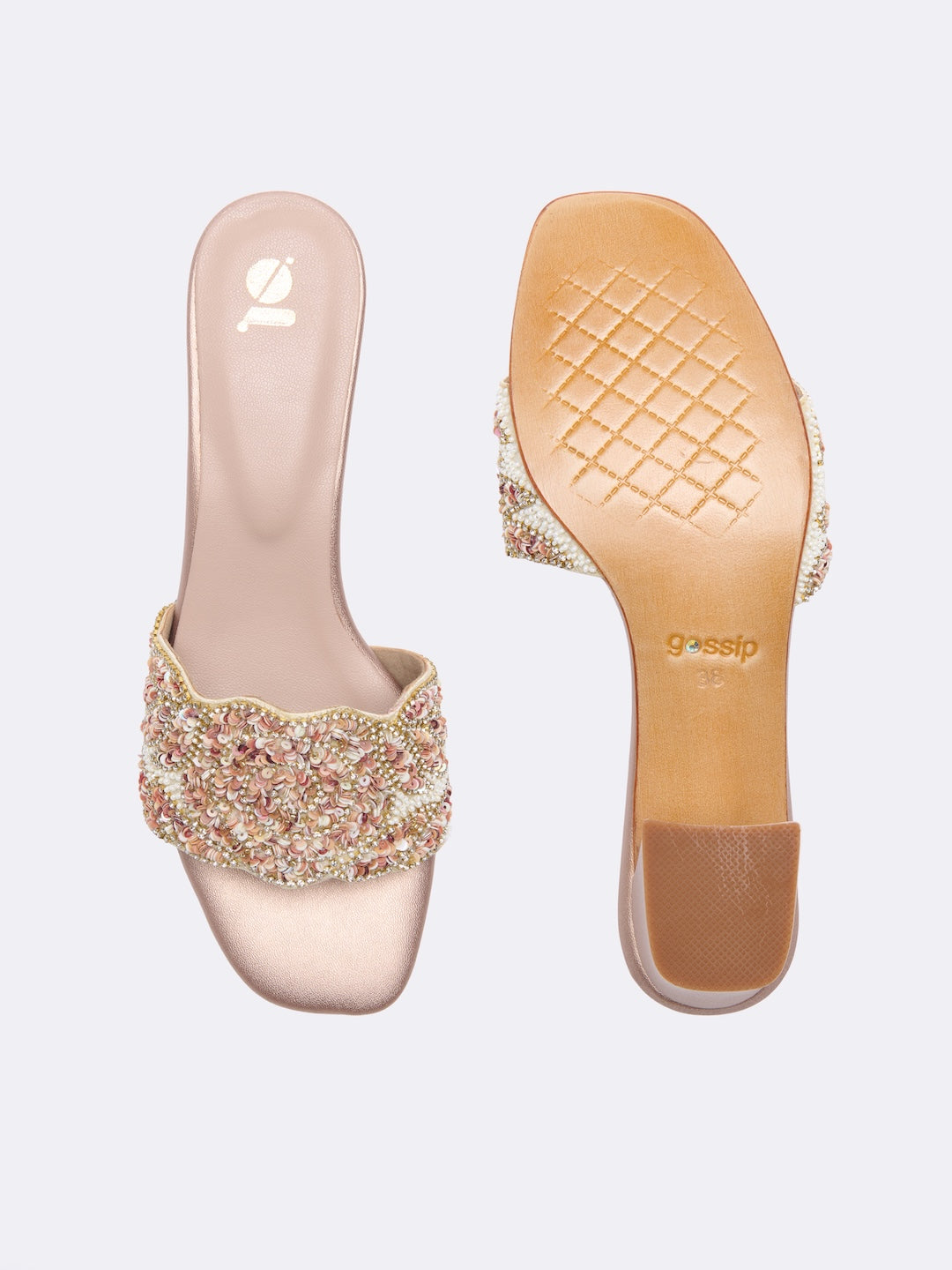Retro Sequin Heels