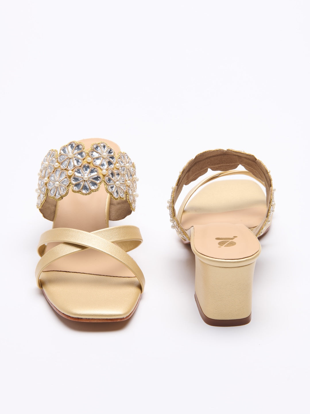 Mirror mosaic heels