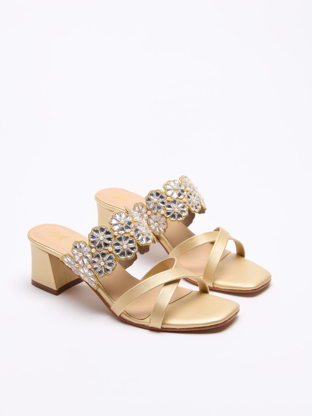 Mirror mosaic heels