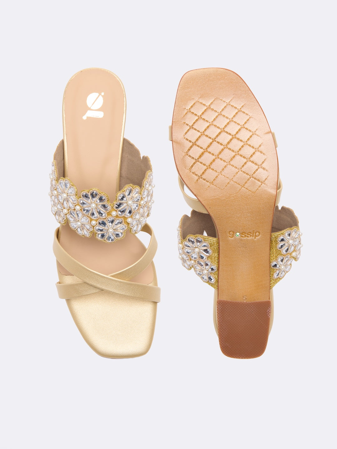 Mirror mosaic heels