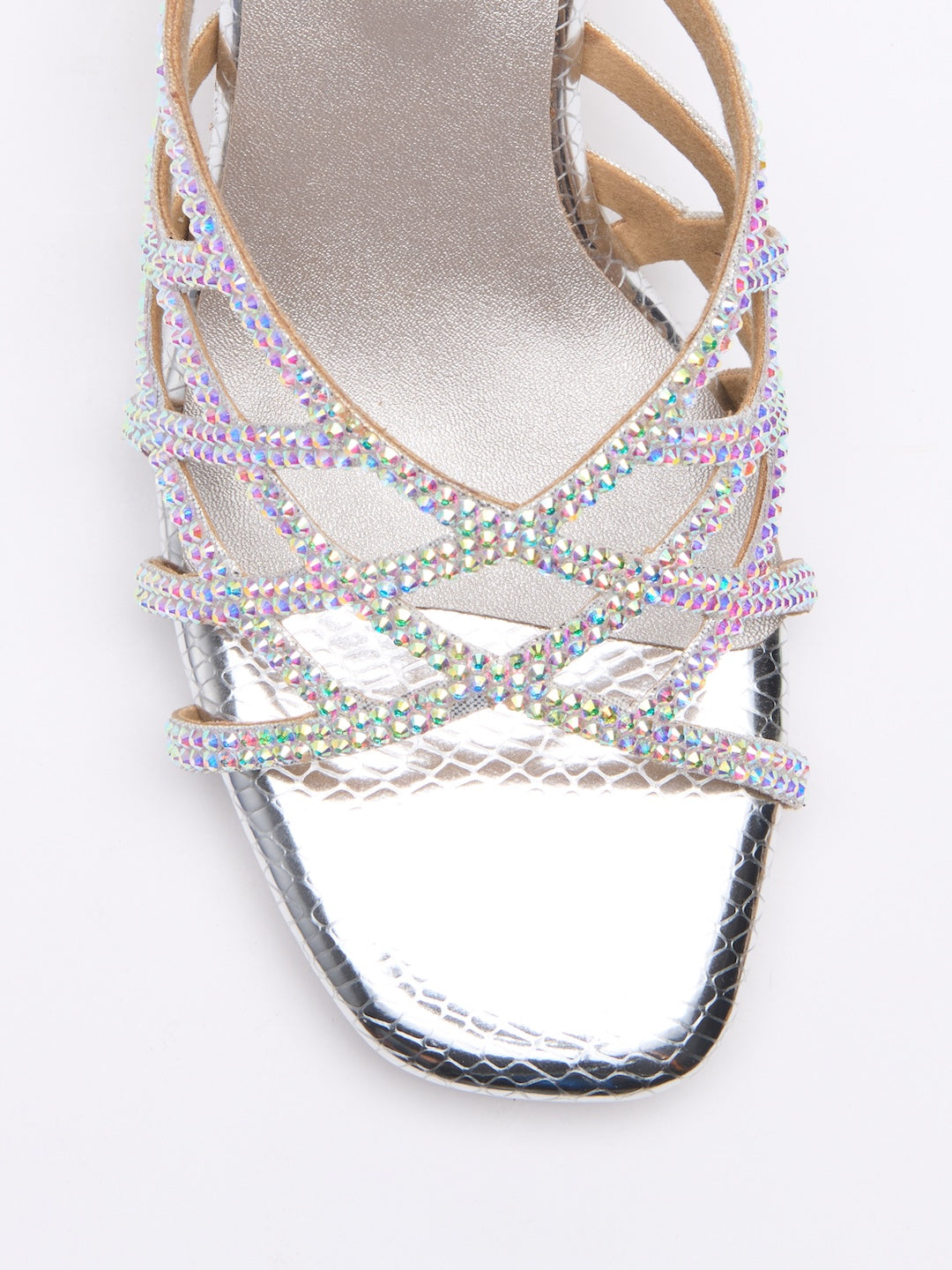 Crystal Cage Heels
