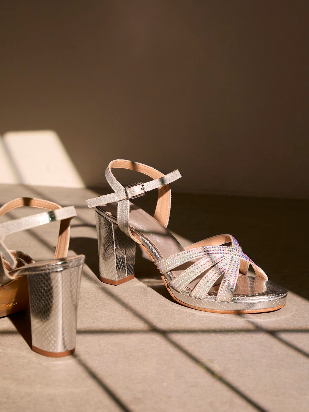 Crystal Axis Sandals