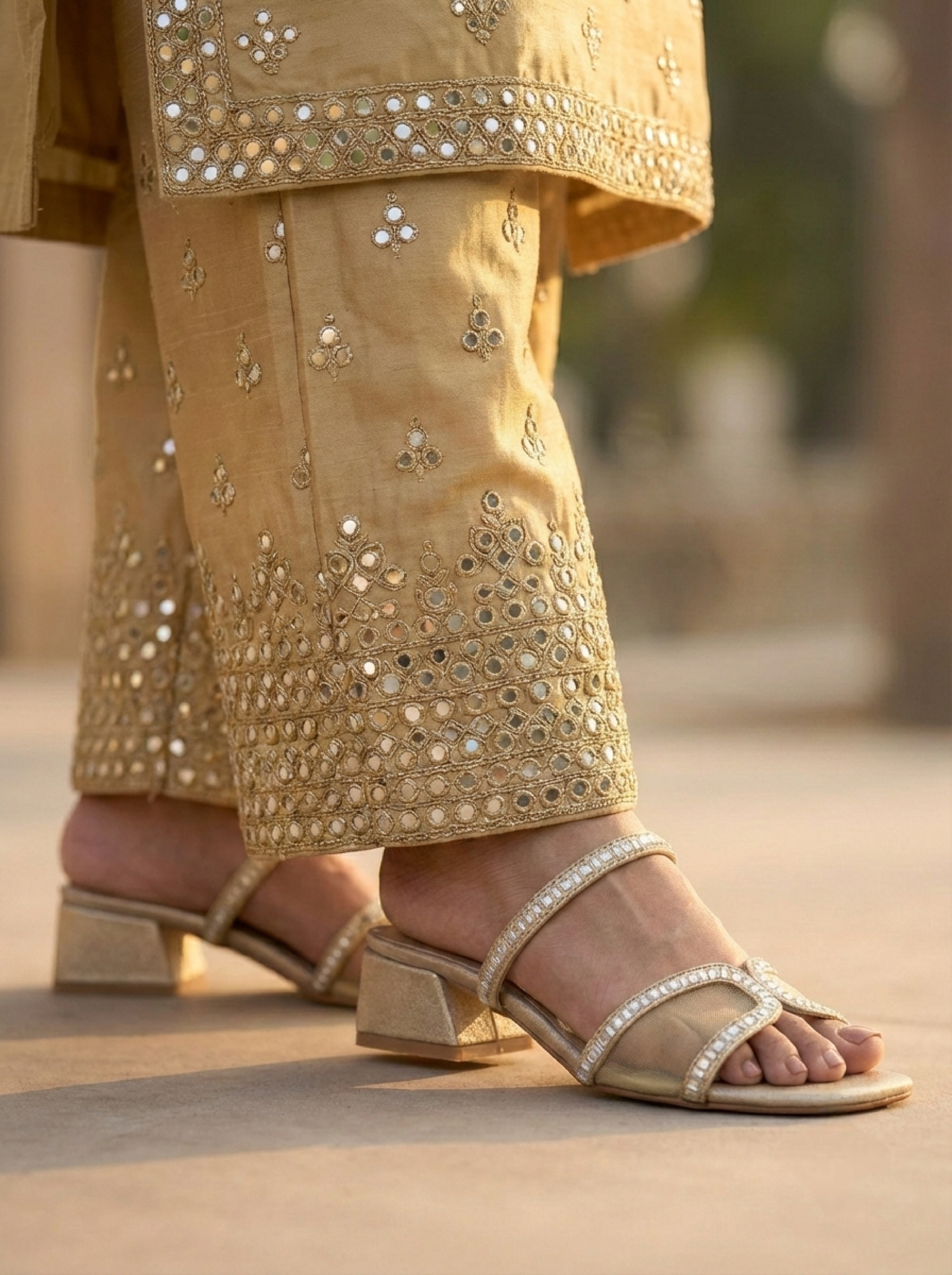 Baguette Trace Heels