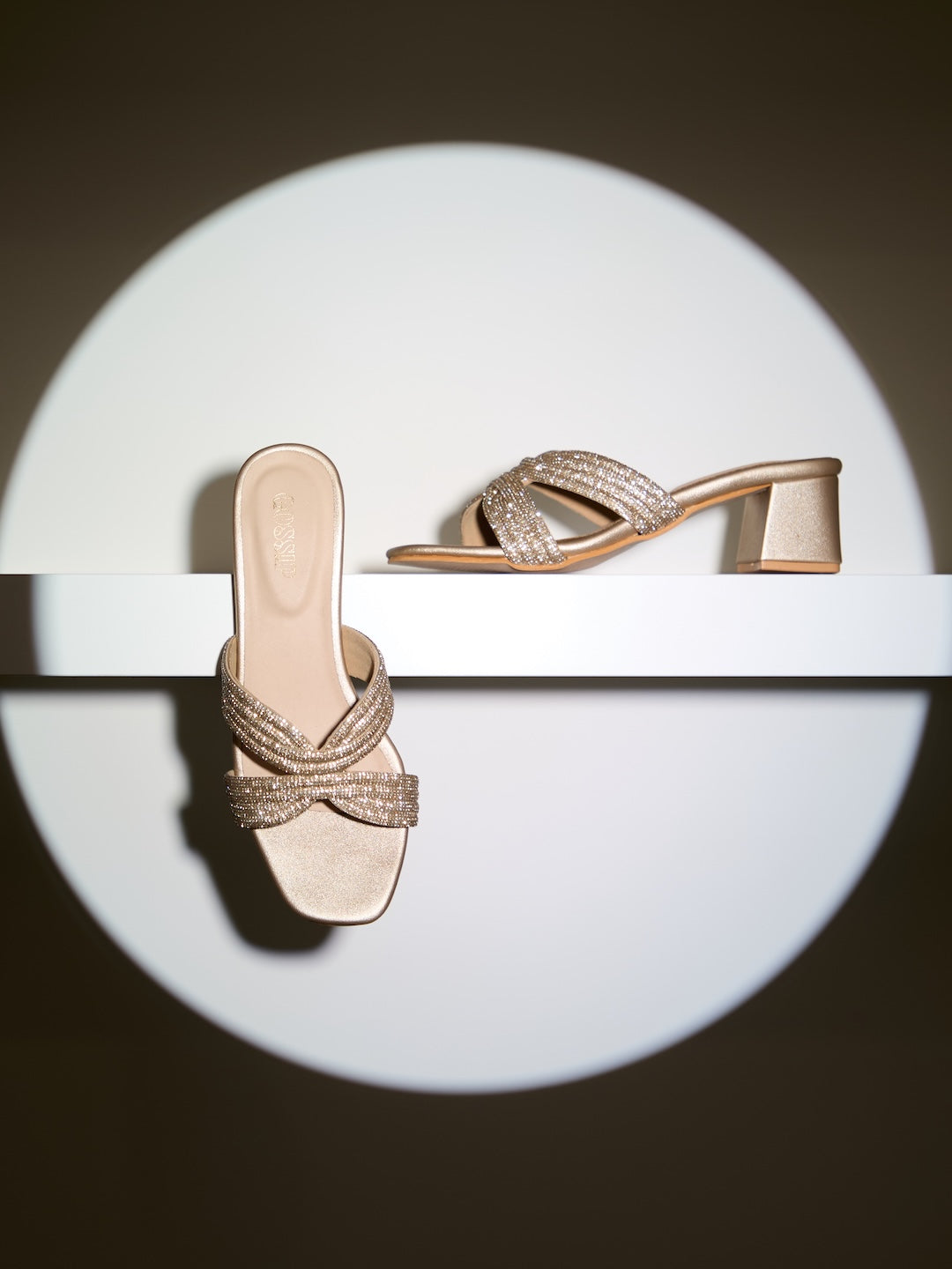 Shimmer Loop Heels
