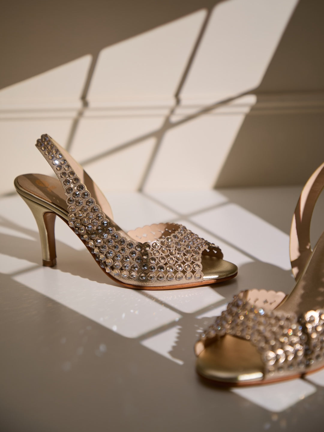 Crystal Veil Slingbacks