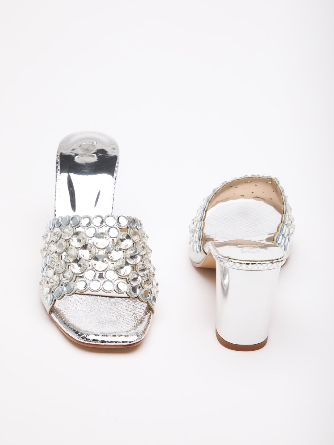Crystal Bloom Heels