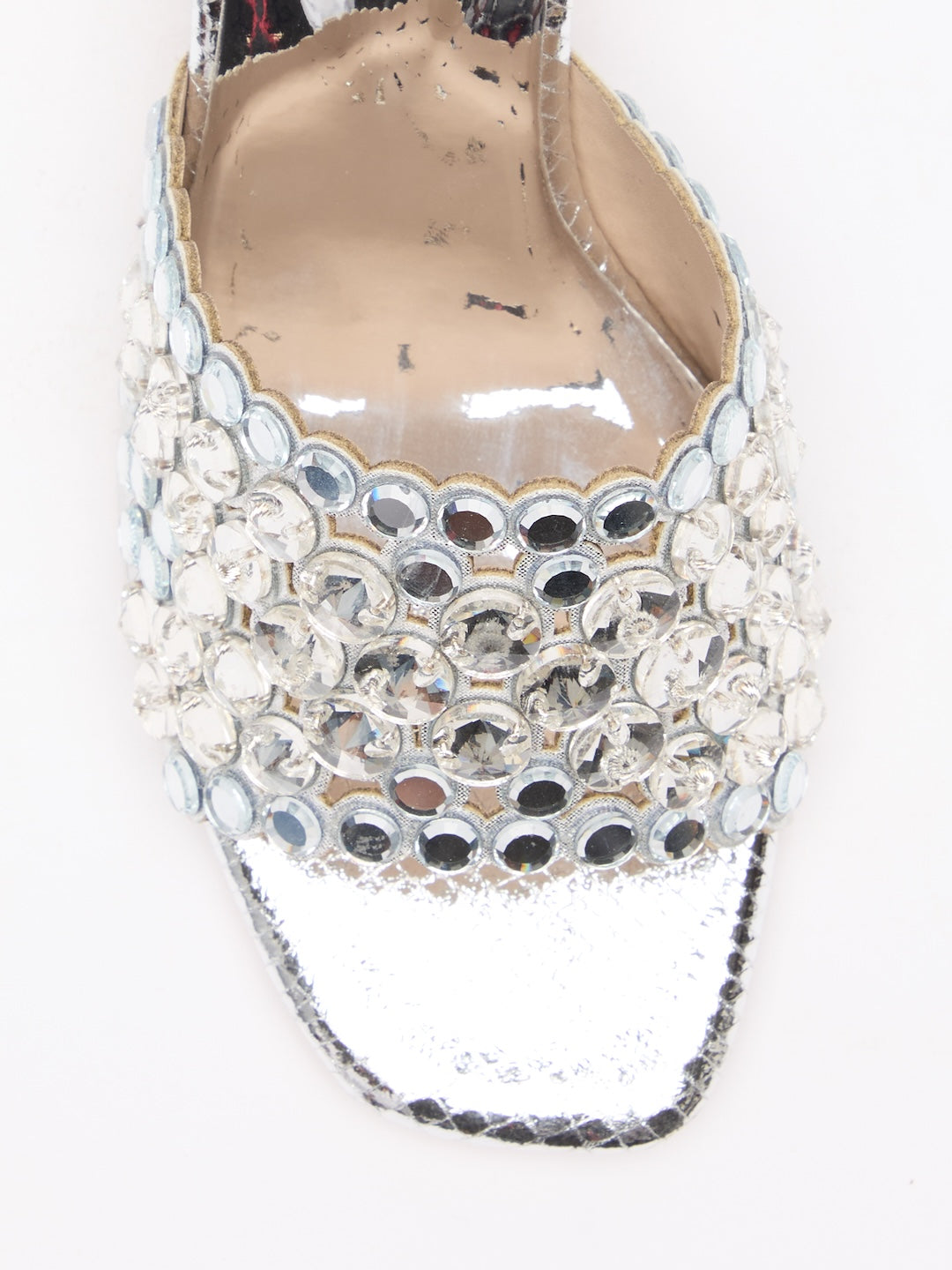 Crystal Bloom Heels
