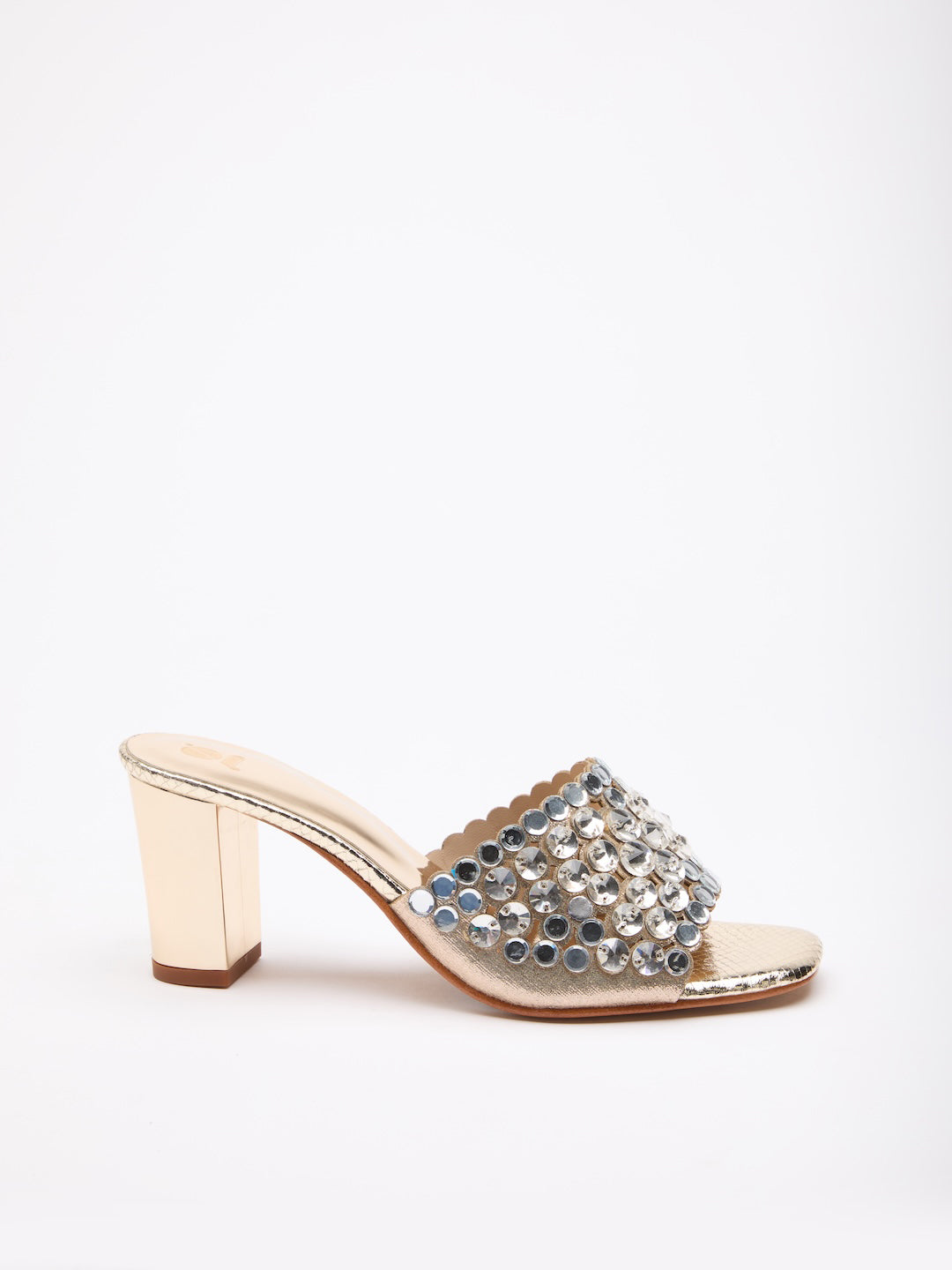 Crystal Bloom Heels