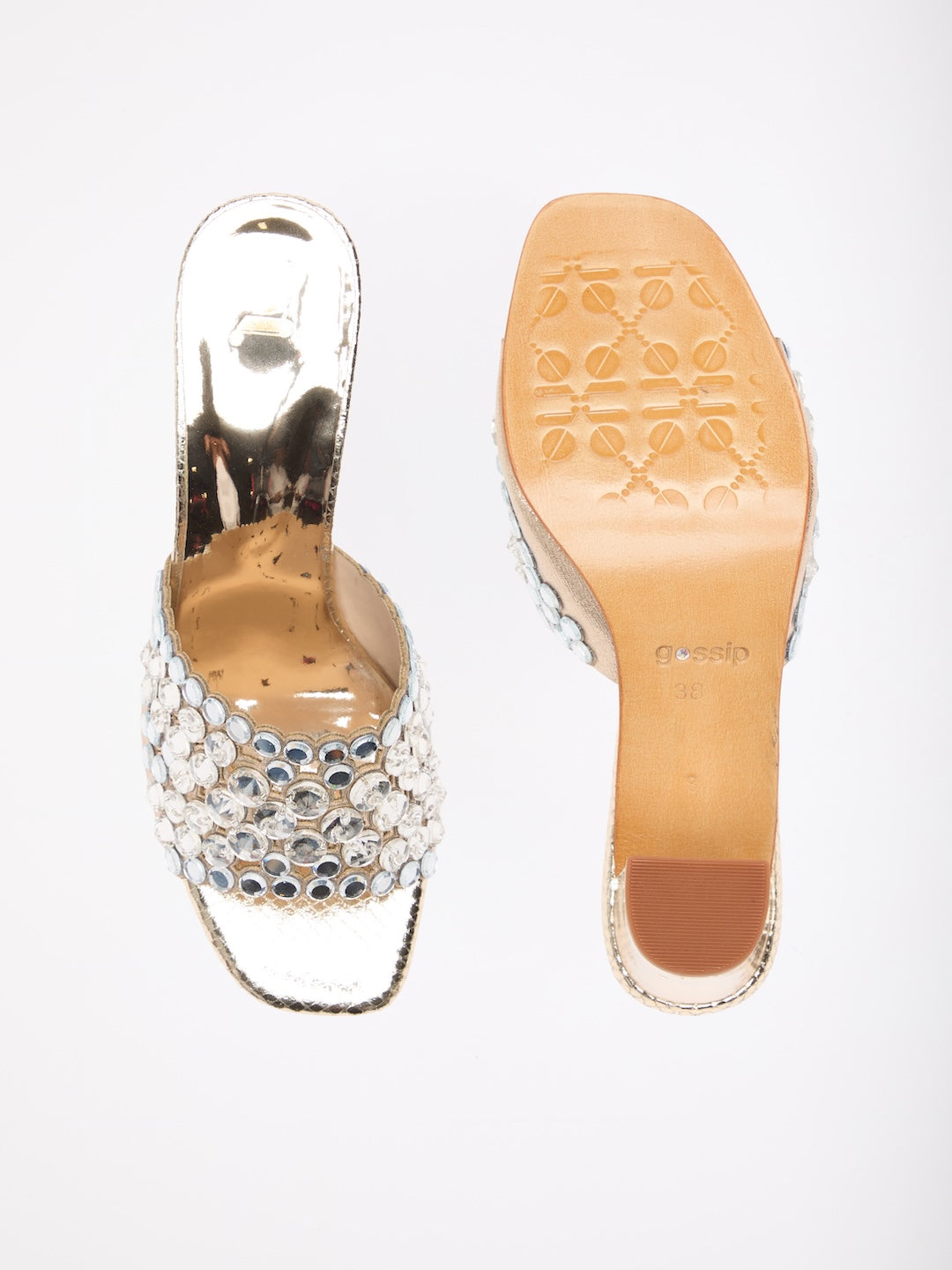 Crystal Bloom Heels