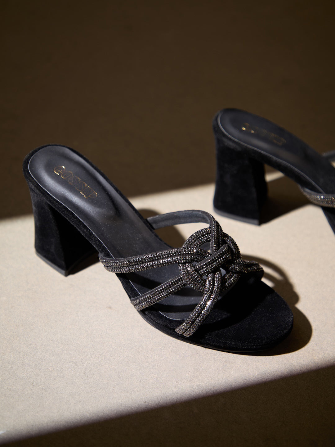 Shimmer Knot Heels
