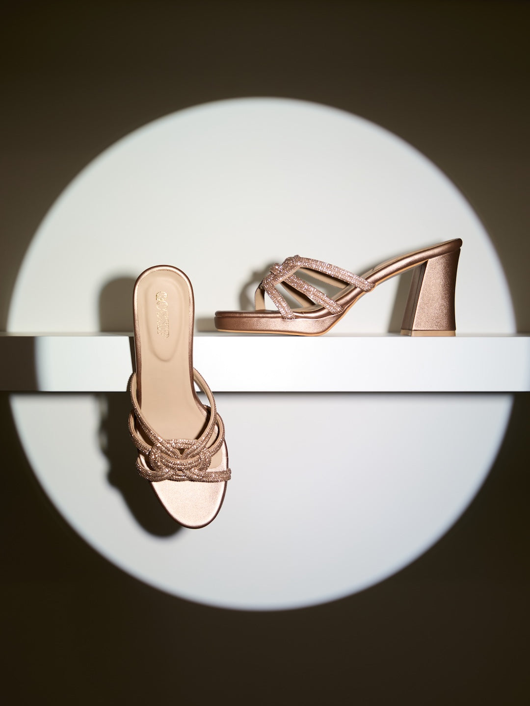 Shimmer Knot Heels