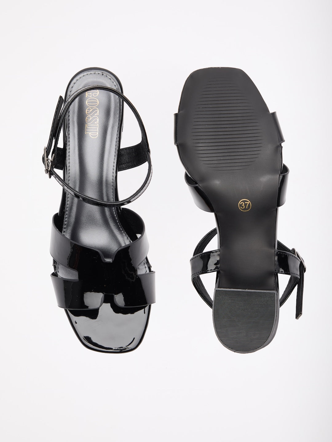 Glossed Contour Sandals