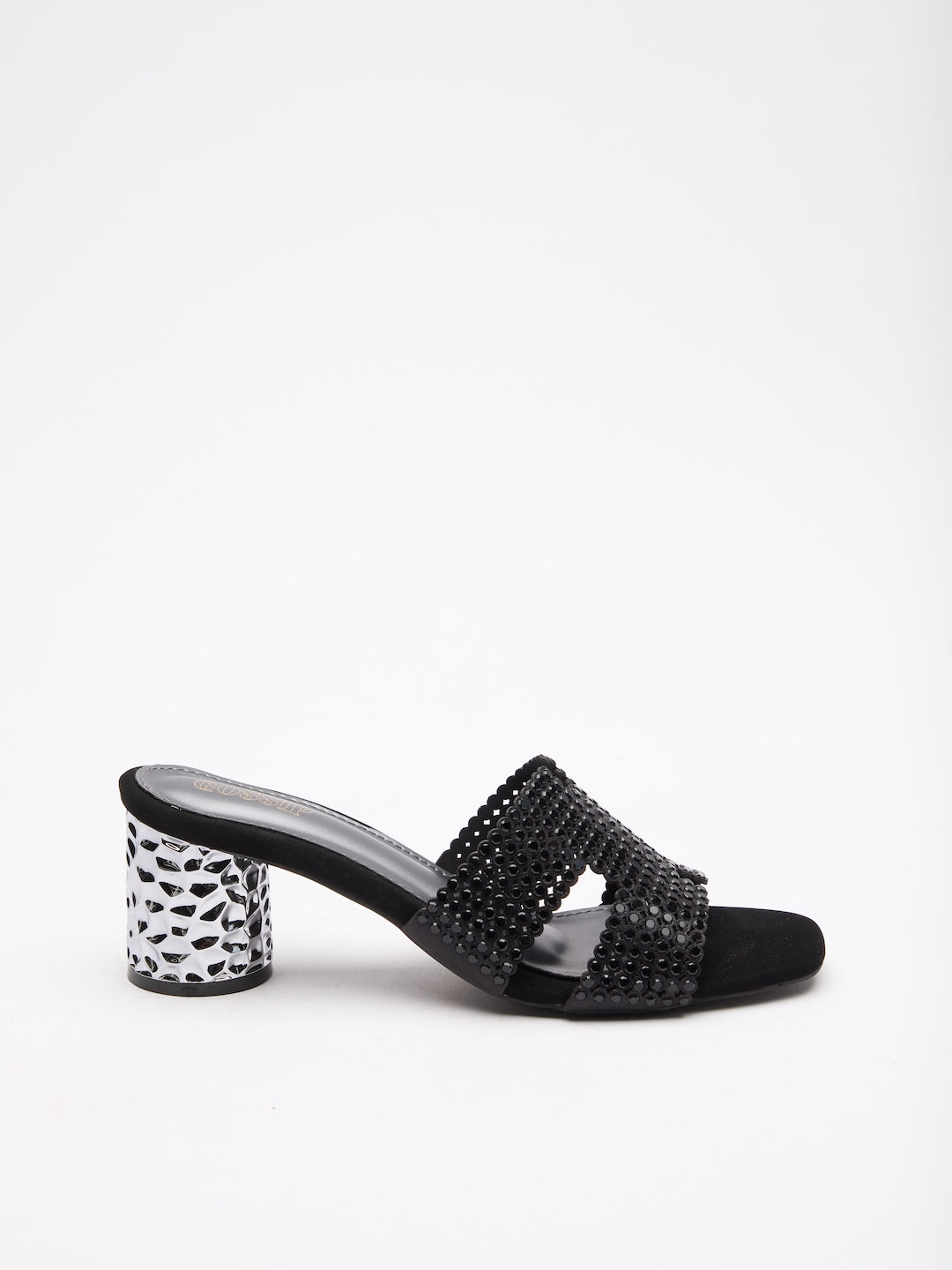 Onyx Crystal Heels