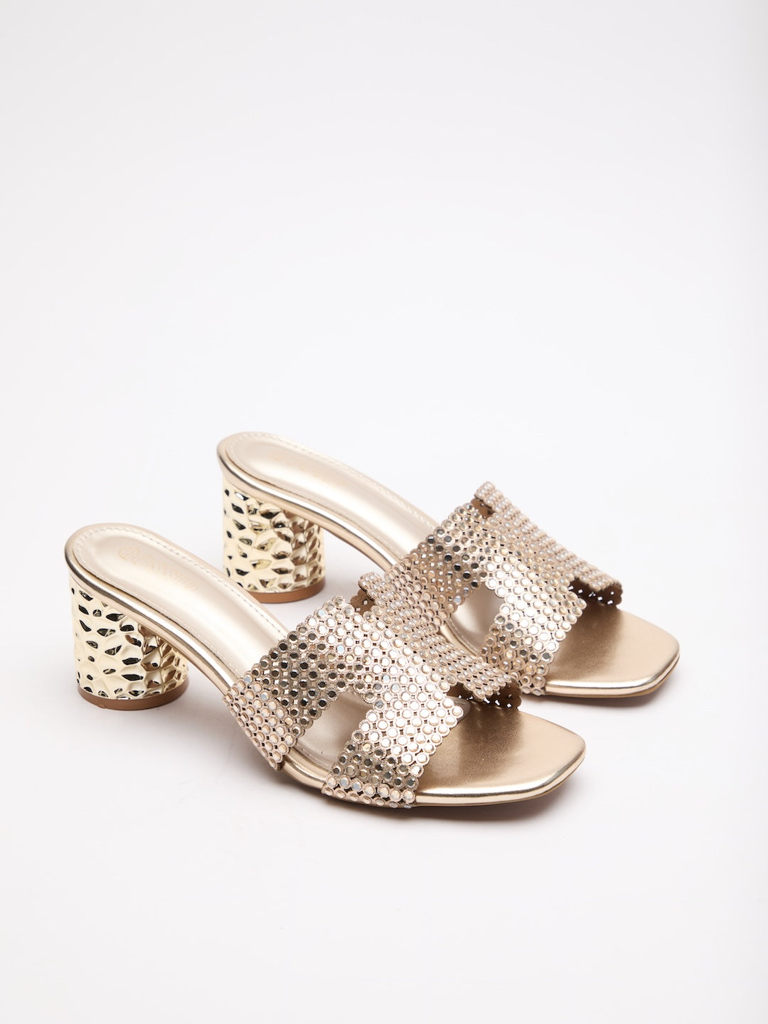 Onyx Crystal Heels