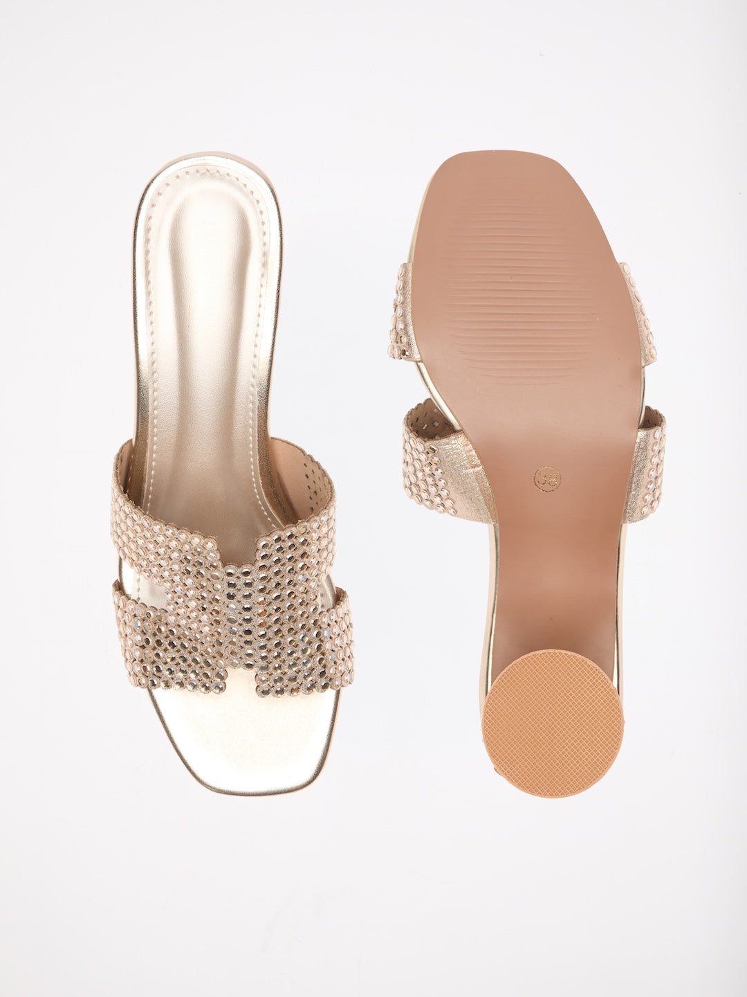 Onyx Crystal Heels