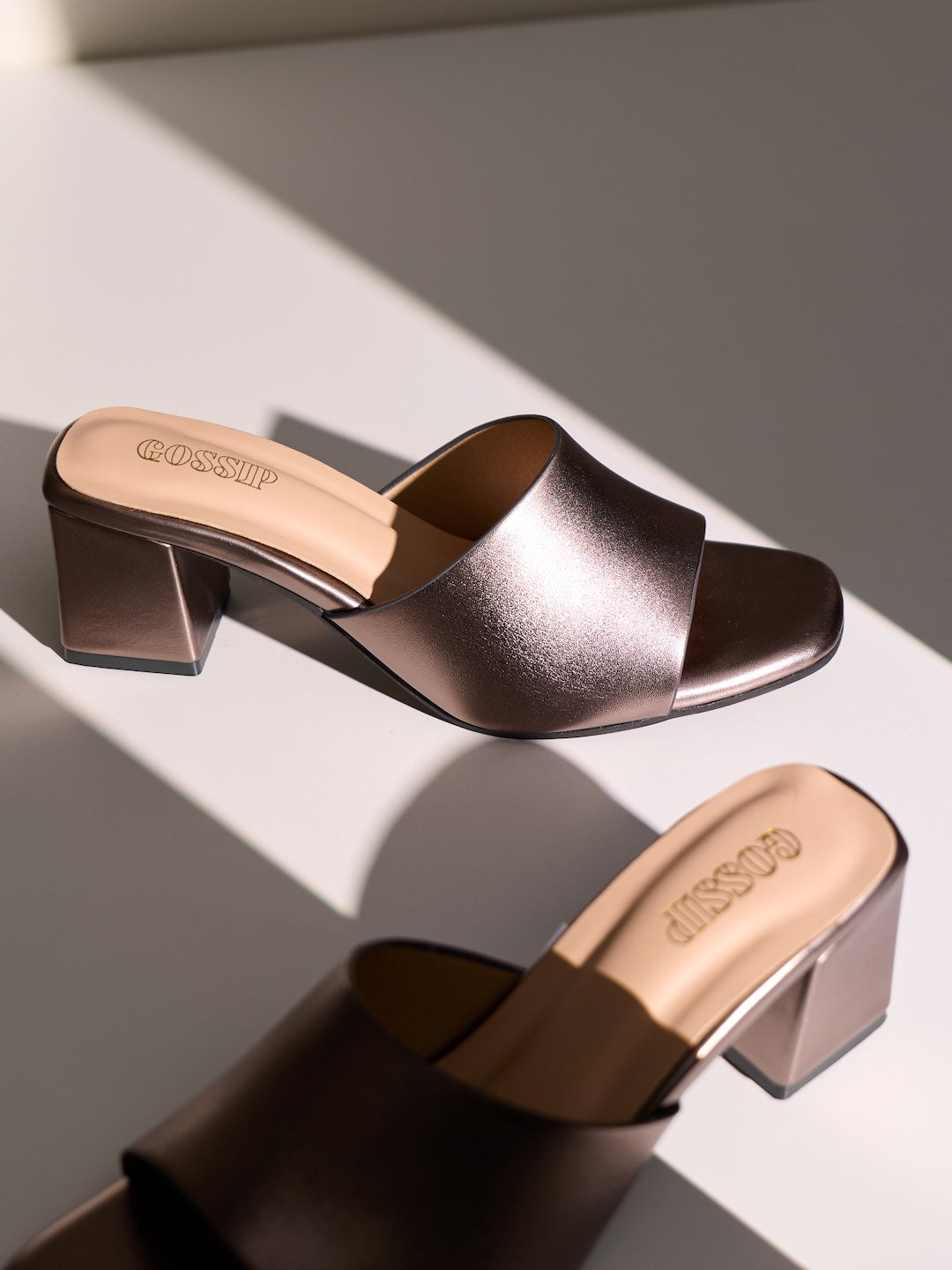 Faye Metallic Mules